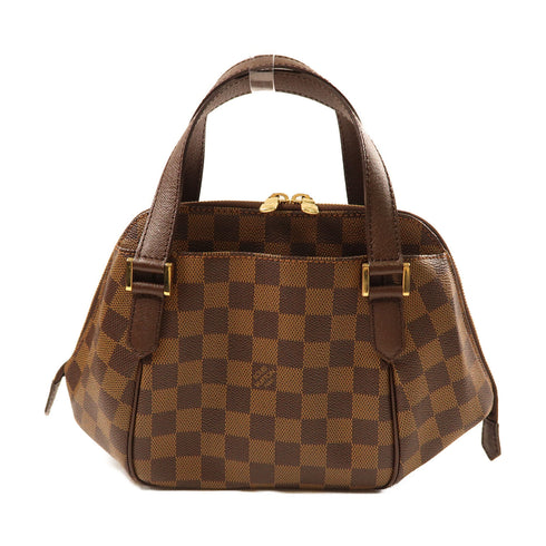 LOUIS VUITTON LV GHW Damier Belem PM Handbag Damier Ebene N51173 Brown