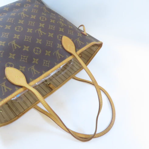 LOUIS VUITTON LV GHW Neverfull MM Shoulder Bag Handbag Monogram Brown