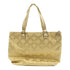 COACH GHW Tote Bag 15865 Canvas Gold