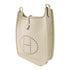 HERMES GHW Evelyne TPM Shoulder Bag Clemence New White