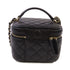 CHANEL Quilted GHW CC Vanity Case Shoulder Bag Caviar Leather AS317Y33352 Black