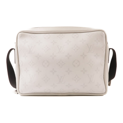 LOUIS VUITTON LV SHW Outdoor Shoulder Bag M30873 Monogram/Taiga leather White