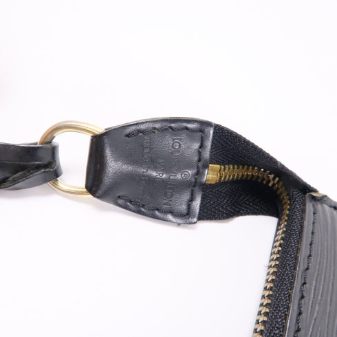 LOUIS VUITTON LV GHW Pochette Accessoires Pouch Handbag M52942 Epi Black