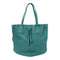 Tods Shoulder Tote Bag Calfskin Leather Green