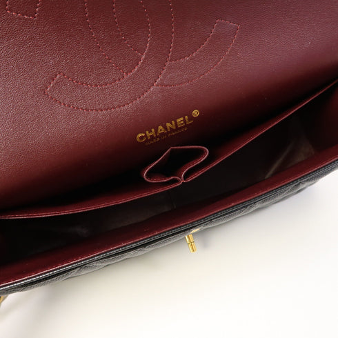 CHANEL CC GHW Large Classic Chain Shoulder Bag A58600 Calfskin Leather Black