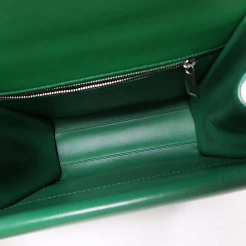 BOTTEGA VENETA BV SHW The Clip Shoulder Bag Calfskin Leather Green