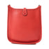 HERMES PHW Evelyne TPM Shoulder Bag Clemence Leather Rose De Coeur/Red