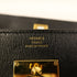 HERMES GHW Kelly To Go Shoulder Bag Chevre Leather Noir