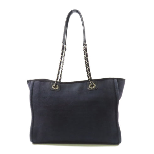 CHANEL CC SHW Deauville Tote Bag Canvas