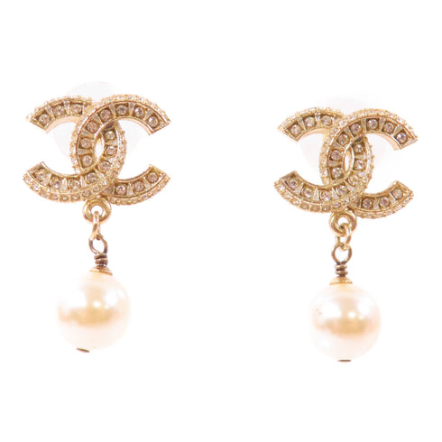 CHANEL CC Earrings Accessories Metal Gold v4