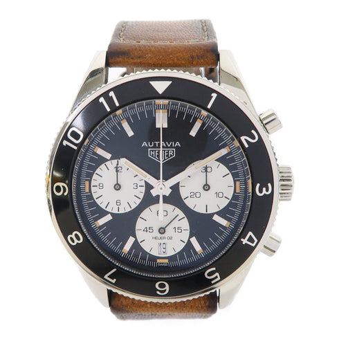 TAG HEUER Autavia Automatic Watch CBE2110 Stainless Steel Black