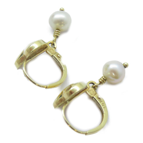 FINE JEWELRY Earrings 14K Yellow Gold/PVC Gold/White v1