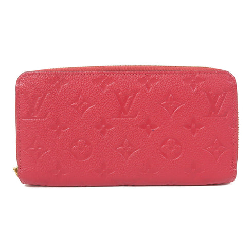 LOUIS VUITTON LV GHW Long Wallet M63691 Monogram Empreinte Pink