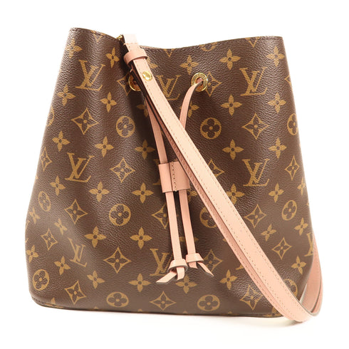 LOUIS VUITTON LV GHW Neo Noe 2 Way Bag M44022 Monogram Brown/Pink