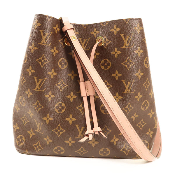 LOUIS VUITTON LV GHW Neo Noe 2 Way Bag M44022 Monogram Brown/Pink
