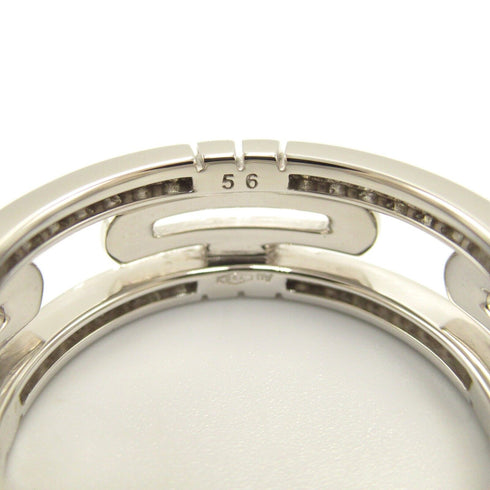 BVLGARI Parentesi Diamond Ring 18K White Gold BVLGARI#56 US#7.5