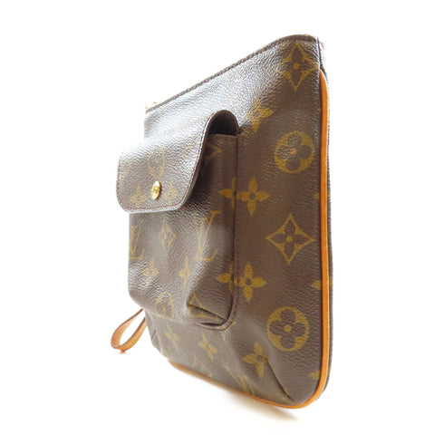 LOUIS VUITTON LV GHW Particion Clutch Bag Pouch M51901 Monogram Brown