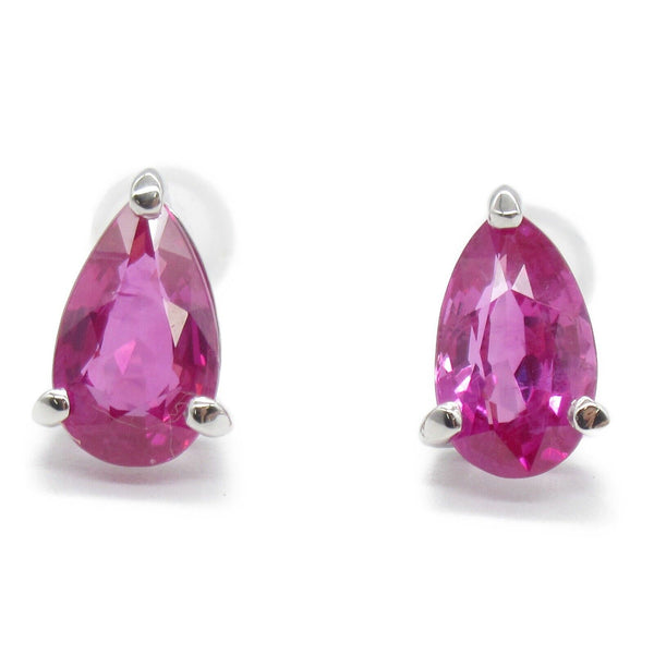 Fine Jewelry 1.04/1.15ct Pink Sapphire Earrings Accessories PT900 Platinum