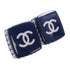 CHANEL CC Earrings 15/P PVC Blue White