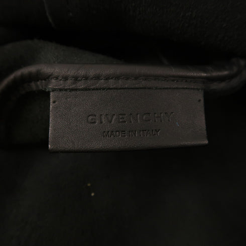GIVENCHY GHW Tote Bag Handbag Calfskin Leather Black