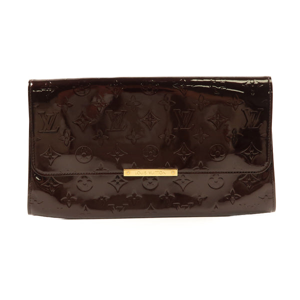 LOUIS VUITTON LV GHW Robertson Clutch Bag Monogram Vernis M91548 Red