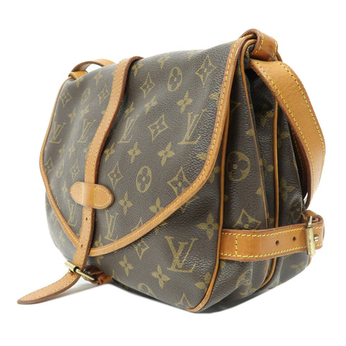 LOUIS VUITTON LV GHW Saumur 30 Shoulder Bag M42256 Monogram Brown v2