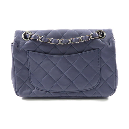 CHANEL CC SHW Classic Chain Shoulder Bag Lambskin Leather A69900 Purple