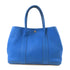 HERMES PHW Garden Party PM Tote Bag Shoulder Handbag Negonda Blue