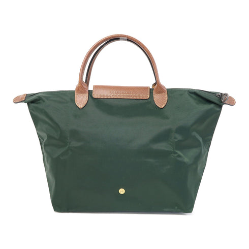 Longchamp Hand Bag/Tote Bag Nylon Green