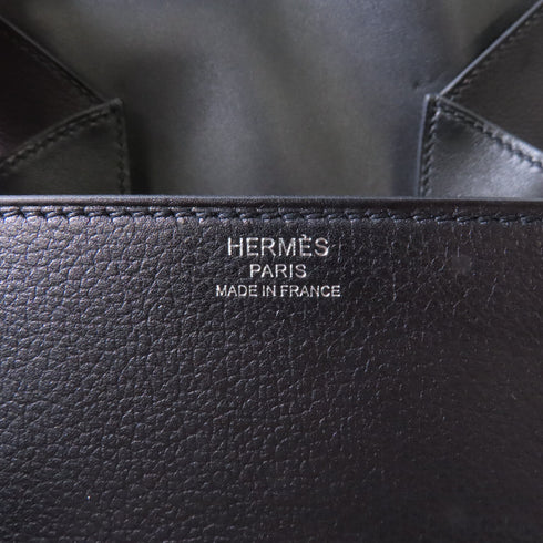 HERMES PHW Mini Della Cavalleria Bag Shoulder Bag Evercolor Leather Black