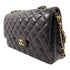CHANEL CC GHW Chain Shoulder Bag Lambskin Leather Black v4