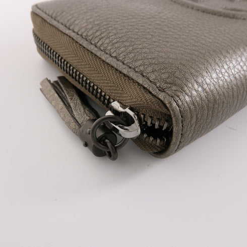 GUCCI GG SHW Long Wallet 308004 Calfskin Leather