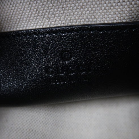 GUCCI GG GHW Blondie 2 Way Shoulder Bag Handbag 744434 Calfskin Leather Black