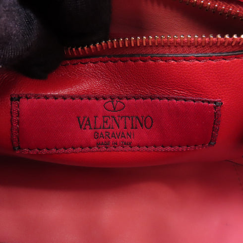 Valentino GHW 2 Way Chain Shoulder Bag Calfskin Leather Pink