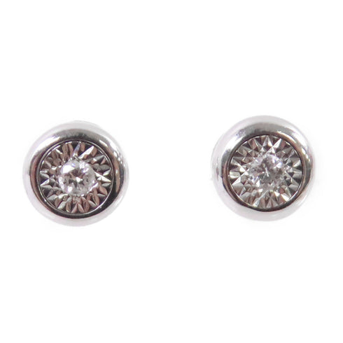 JEWELRY Diamond Earrings 18K White Gold v2