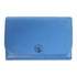 HERMES PHW Card Case Leather Blue