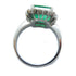 FINE JEWELRY 5.44ct Emerald 0.68ct Diamond Ring US#9 PT900 Platinum