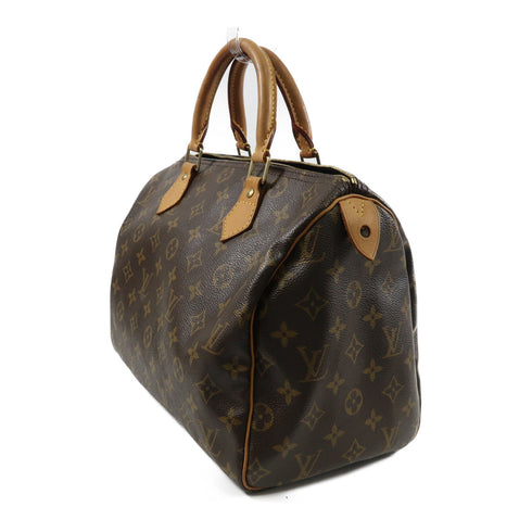 LOUIS VUITTON LV GHW Speedy 30 Handbag Boston Bag M41526 Monogram Brown v3