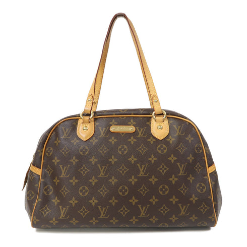LOUIS VUITTON LV GHW Montorgueil PM Shoulder Bag M95565 Monogram Brown v10