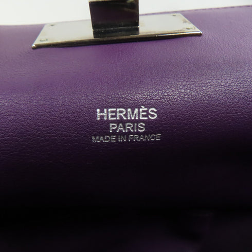 HERMES PHW Toolbox 26 2 Way Shoulder Bag Handbag Swift Leather Anemone
