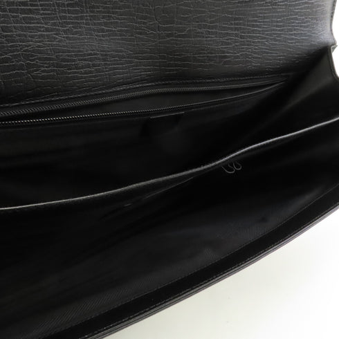 GUCCI GG SHW Brief case Handbag 34045 Leather Black