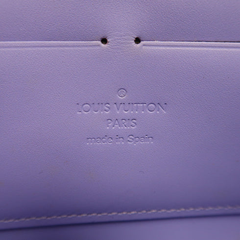 LOUIS VUITTON LV GHW Zipper Long Wallet M90141 Vernis Lilac