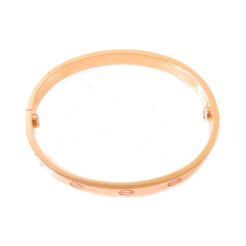 CARTIER Love Bracelet Bangle Cartier#16 B6081417 18K Rose Gold