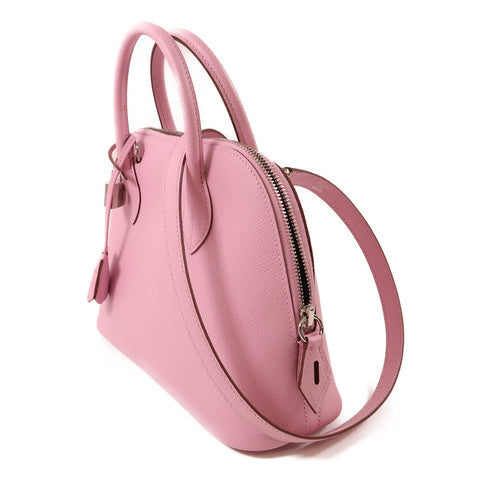 HERMES PHW Bolide 1923 2 Way Bag Epsom Leather x9 Mauve Sylvestre