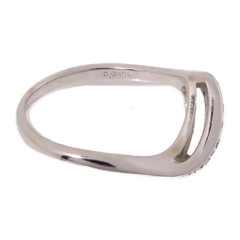 MIKIMOTO 0.09ct/0.09ct Diamond Rings PT900 Platinum 18K Yellow Gold US#6