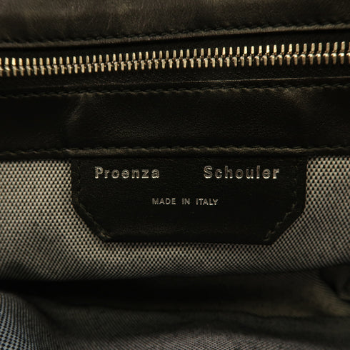 SELECTION Proenza Schoulder 2Way Shoulder Hand Bag Calfskin Leather Grey