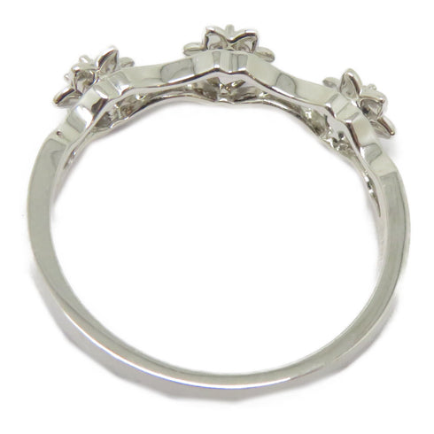 FINE JEWELRY 0.044ct Diamond Ring 18K White Gold US#5.5