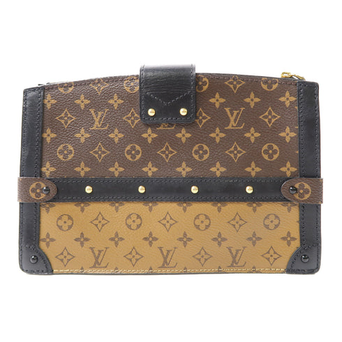 LOUIS VUITTON LV GHW Trunk Clutch Shoulder Bag M43596 Monogram Brown
