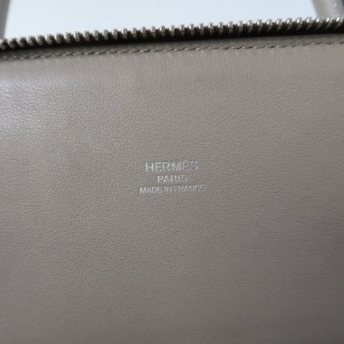 HERMES PHW Bolide 1923 30 Handbag Evercolor Leather Gris Asphalte Grey