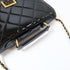 CHANEL Quilted CC GHW Top Handle Flap AS4184 2Way Chain Bag Patent Leather Black